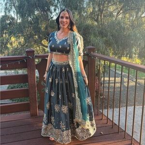 Green Lehenga